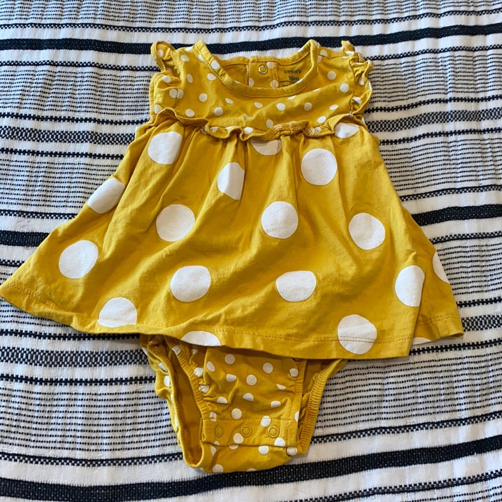 Carter’s Yellow Polka Dot Romper